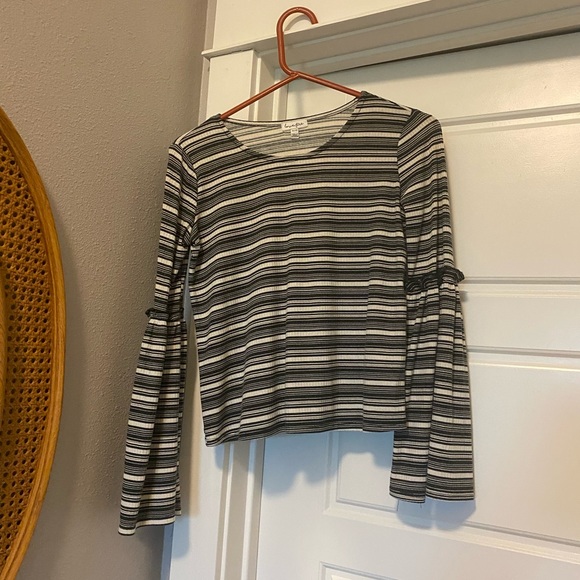 LOVE, FIRE Bell Sleeve Blouse - Picture 1 of 5